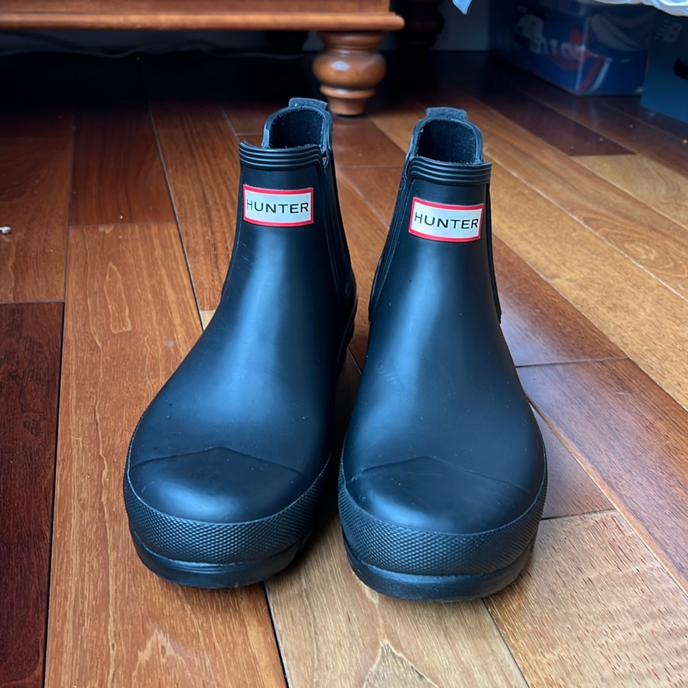 Black Hunter Chelsea Rain Boots EU 40/41